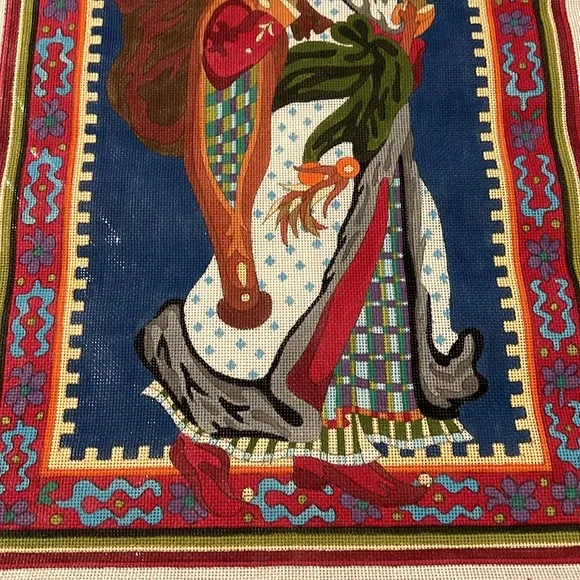 New RARE Father Christmas needlepoint canvas by Peter Ashe-NWT - Picture 5 of 5